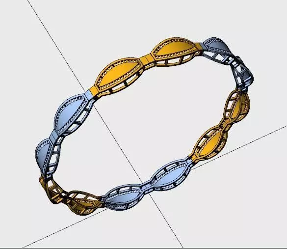 1125 FrameLoop Luxe Bangle 6gm 3D print model_6