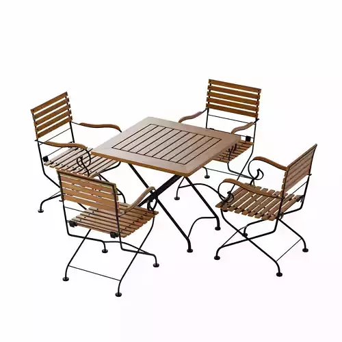 outdoor table and chair set