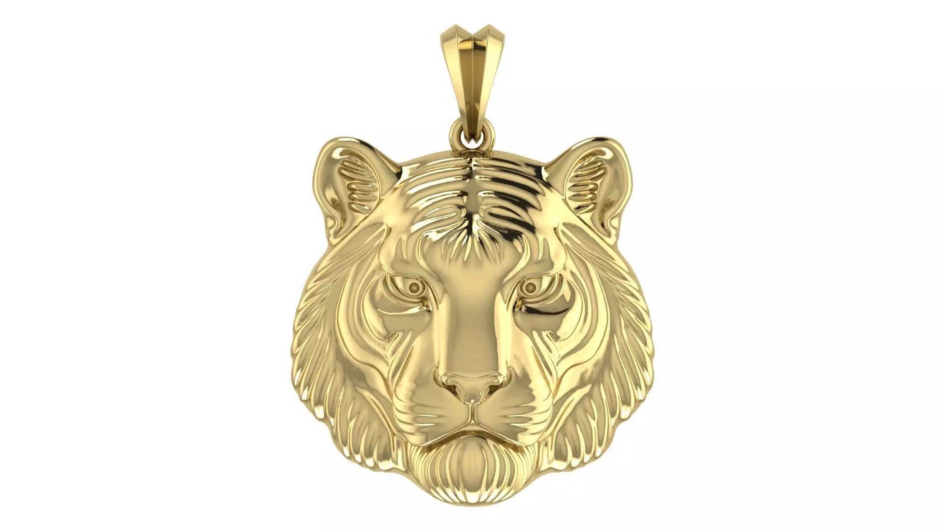Tiger Pendant 3D print model_0