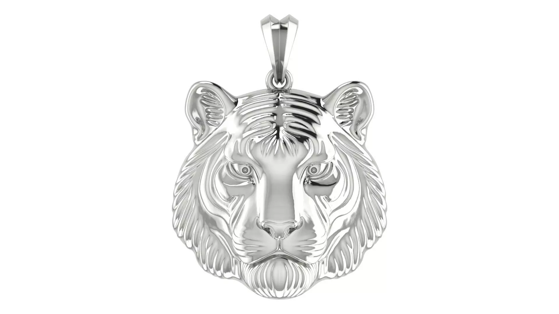 Tiger Pendant 3D print model_1