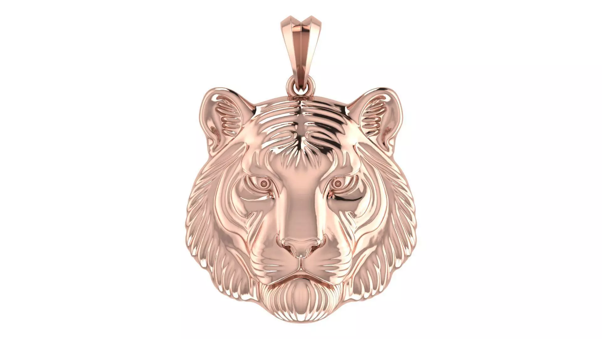 Tiger Pendant 3D print model_2