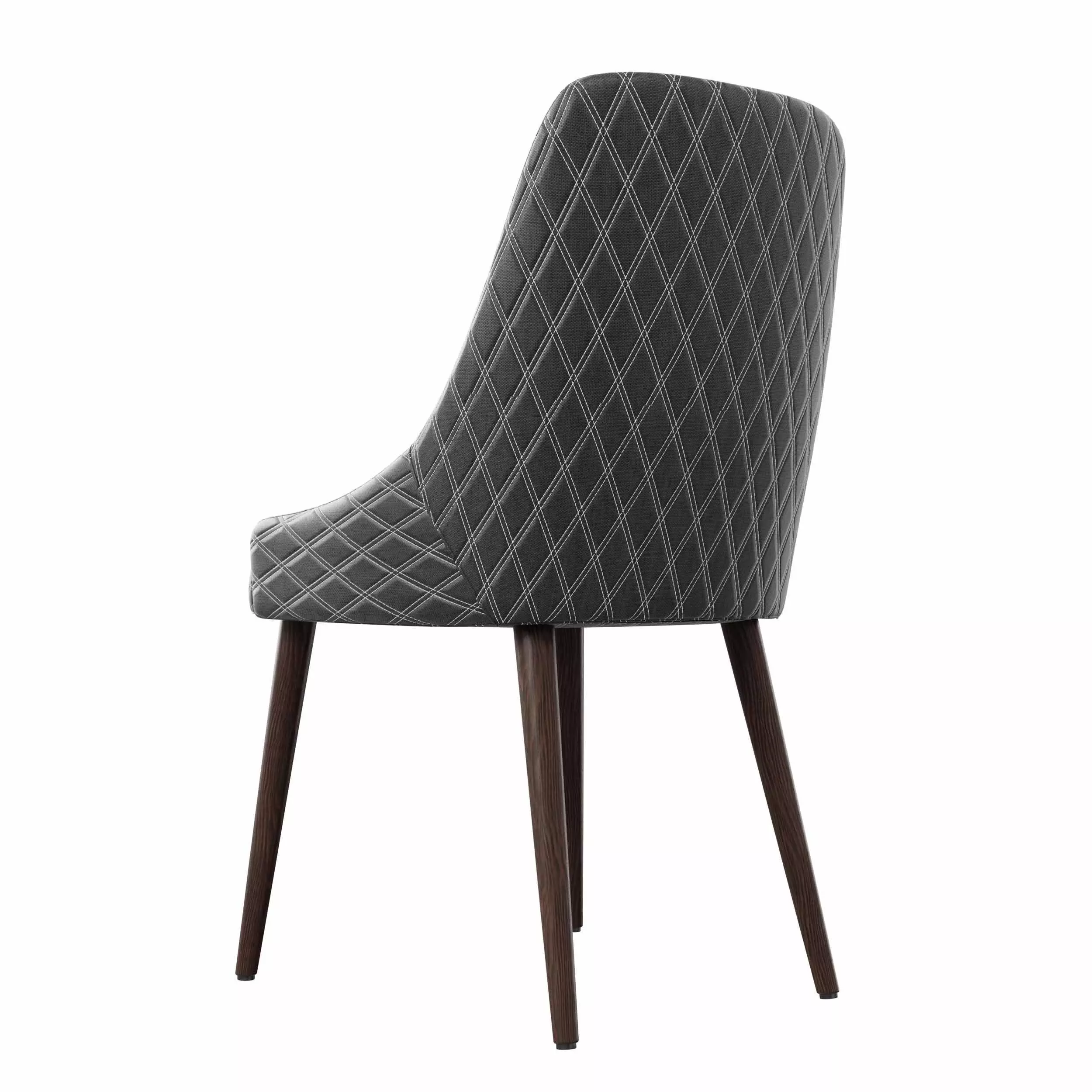 wooden chair in four diffrent design 3D model_10