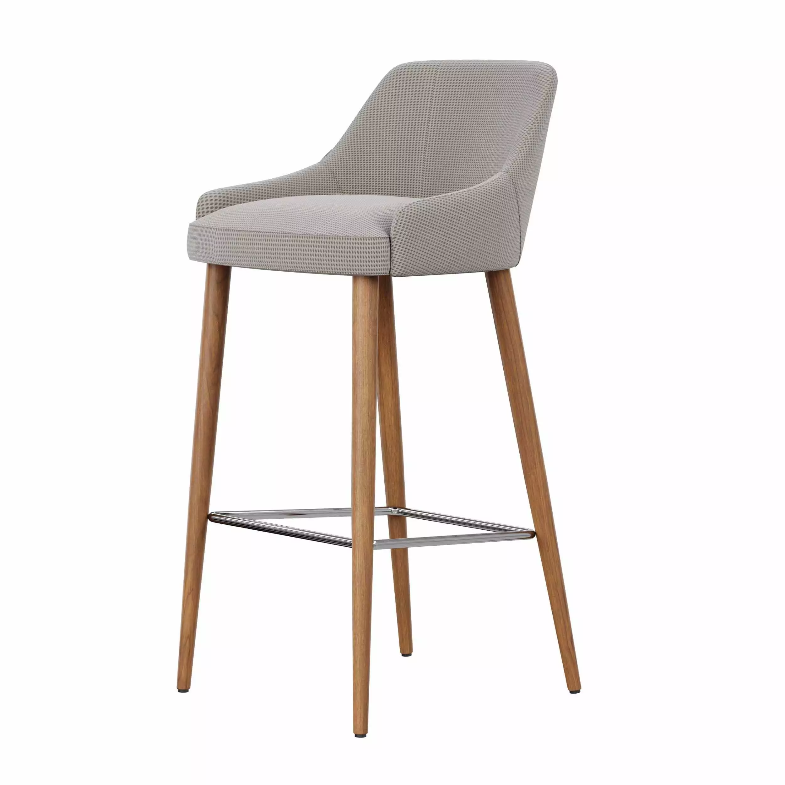 wooden chair in four diffrent design 3D model_7