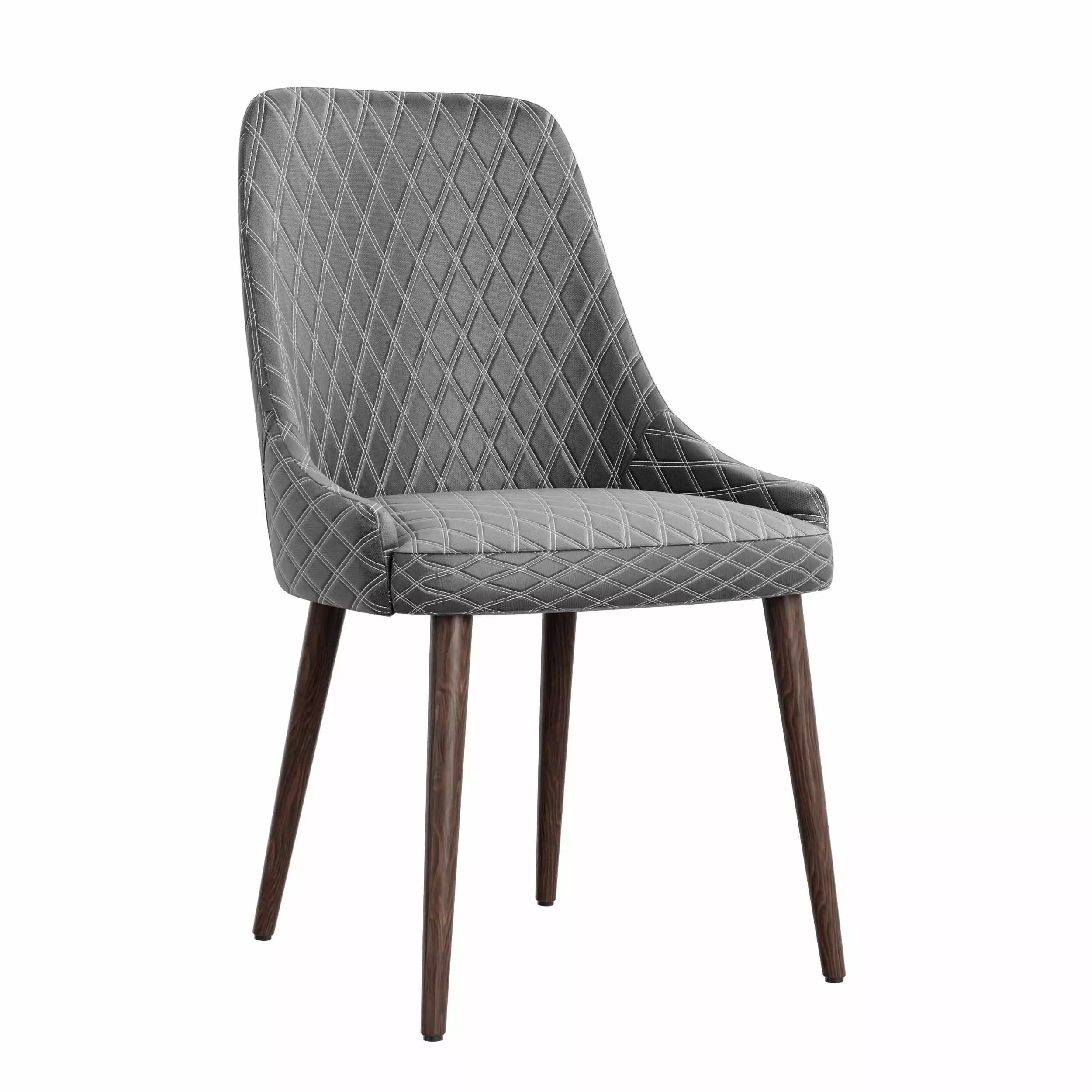 wooden chair in four diffrent design 3D model_2