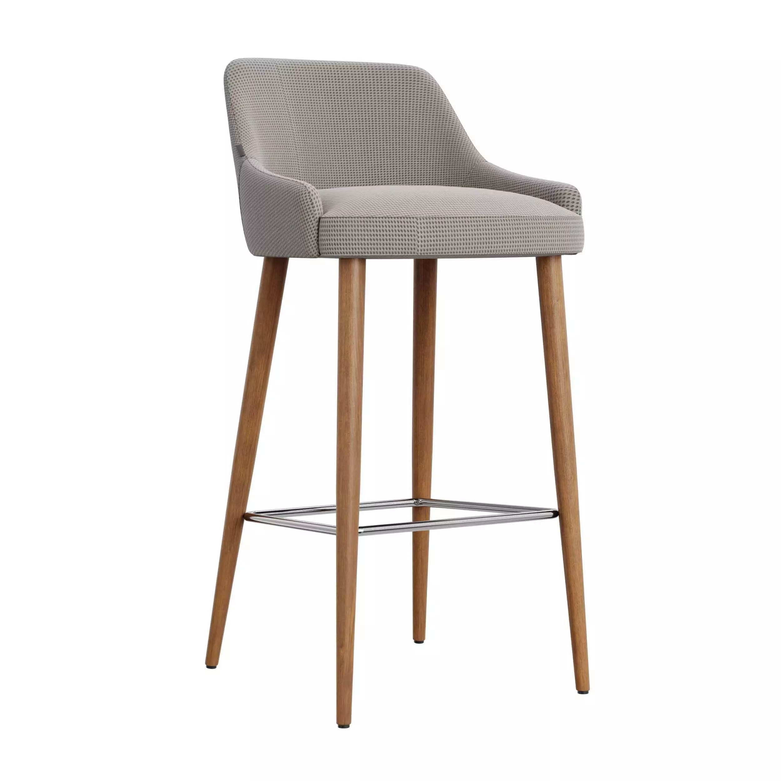 wooden chair in four diffrent design 3D model_3