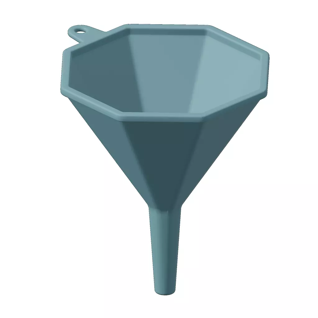 Plastic Octagonal Funnel 3D model