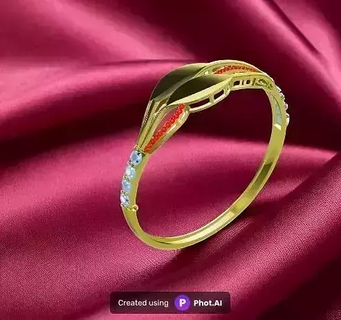  Gold and  Stone bracelet 