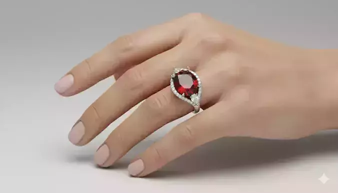 Ruby Bloom Royale Ring