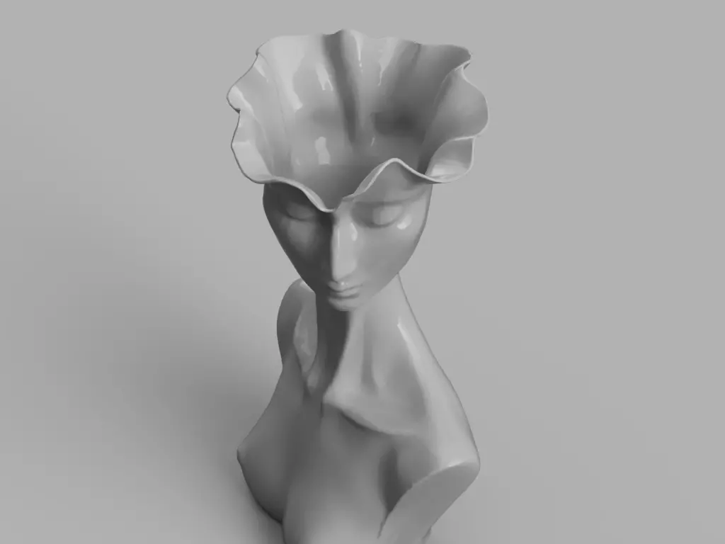 Flora Vase 3D print model_4