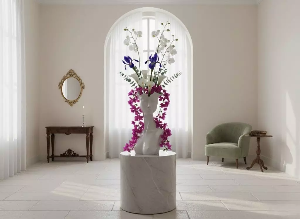 Flora Vase 3D print model_1