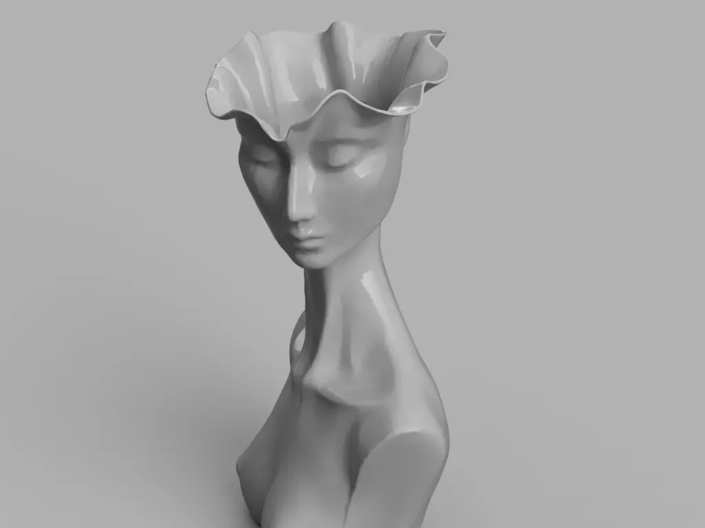 Flora Vase 3D print model_2