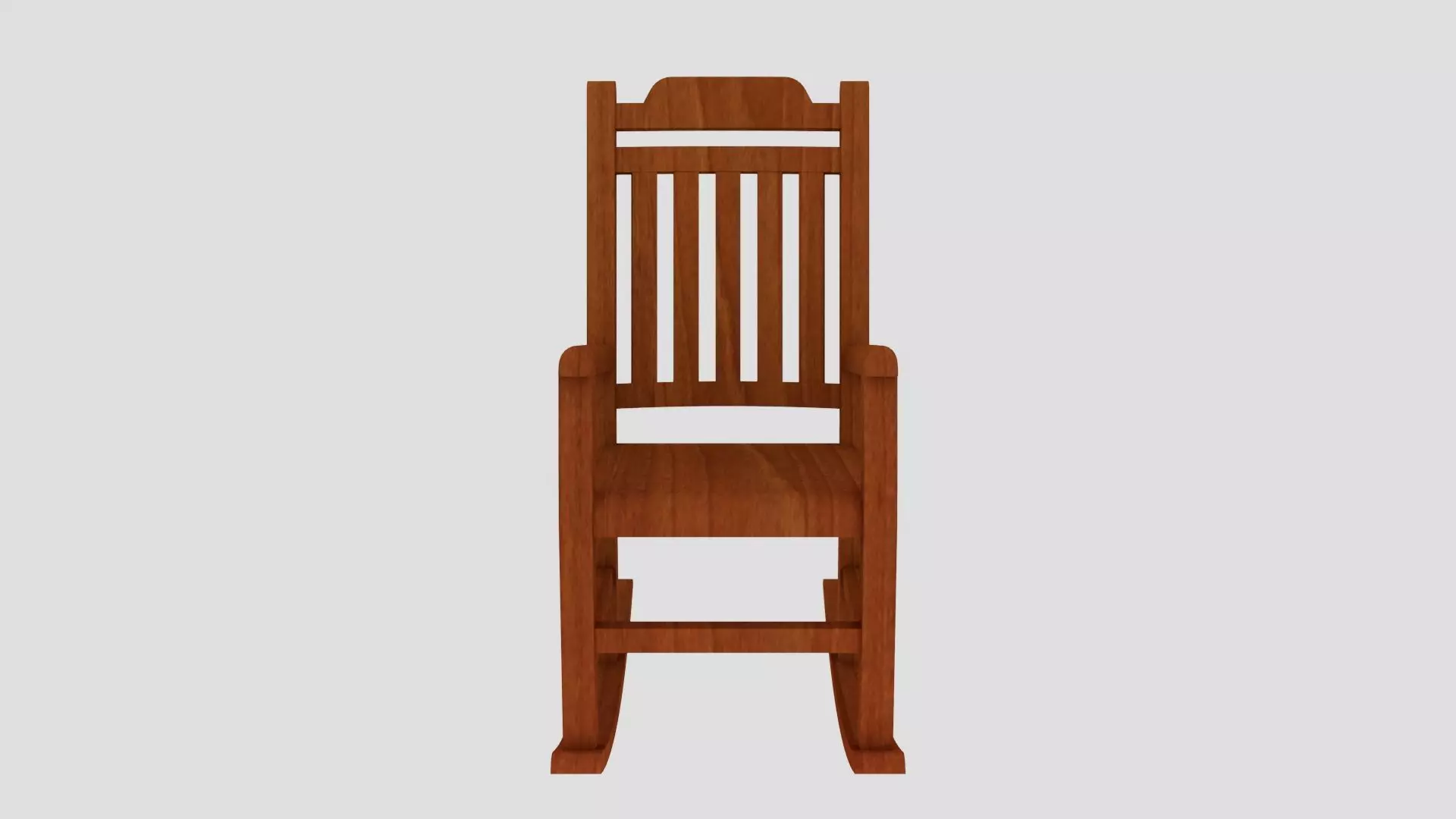 Rocking Chair 3D Model Low-poly 3D model_1