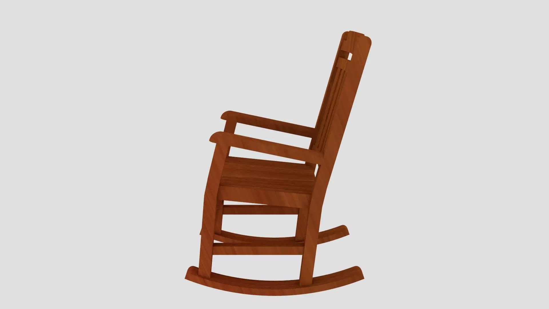 Rocking Chair 3D Model Low-poly 3D model_4