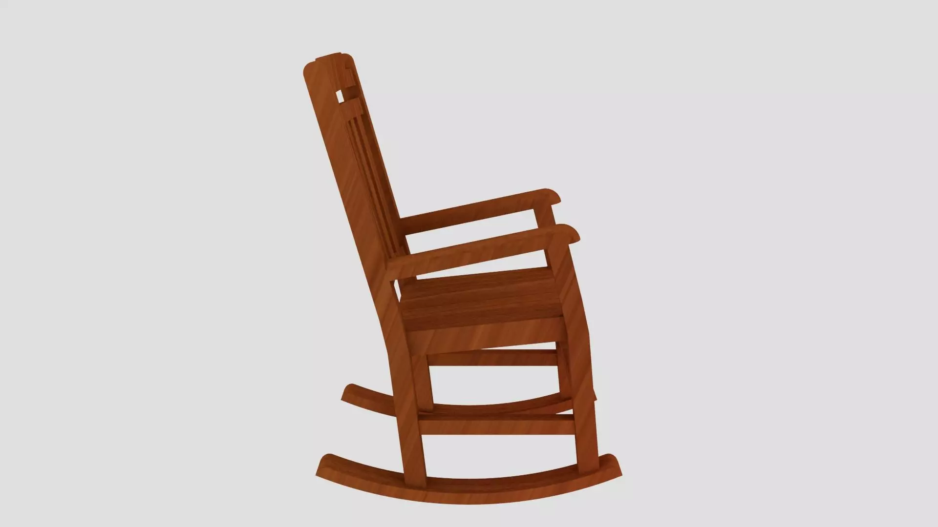 Rocking Chair 3D Model Low-poly 3D model_3