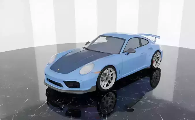 Blue Porsche 911 GT3 RS