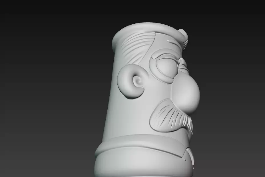 AGrumpy Gramps Coffee Mug 3D Print Model 3D print model_9