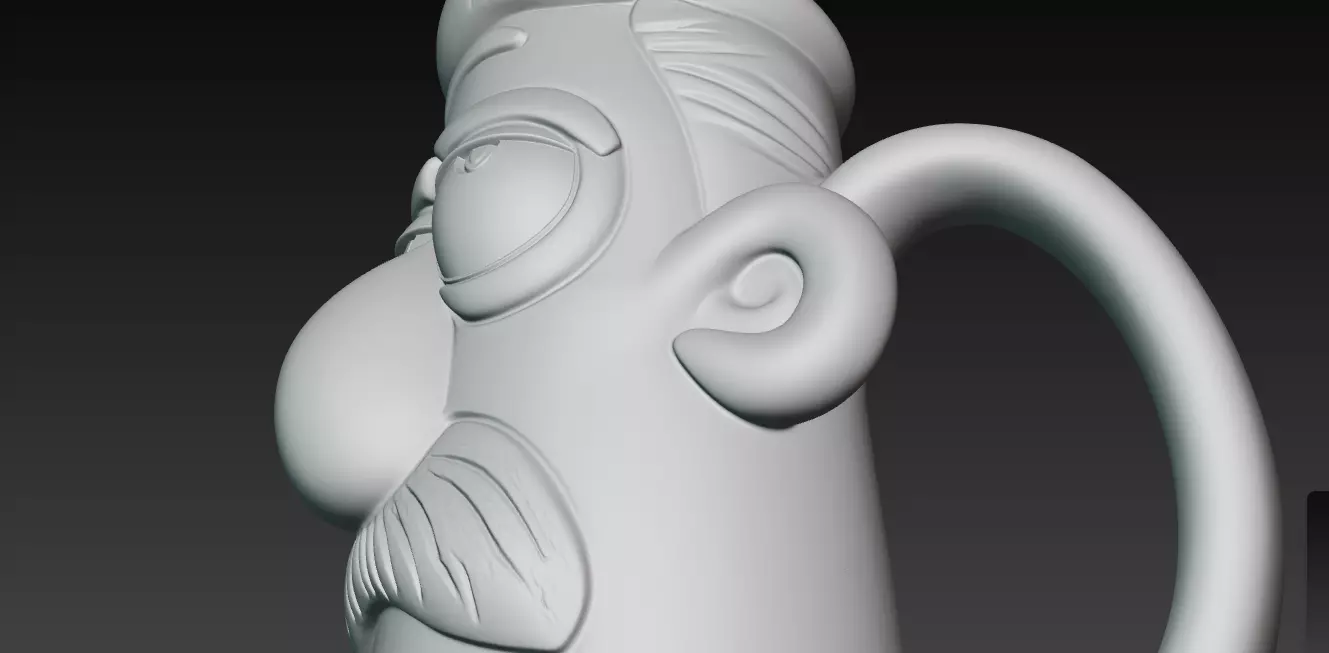 AGrumpy Gramps Coffee Mug 3D Print Model 3D print model_11