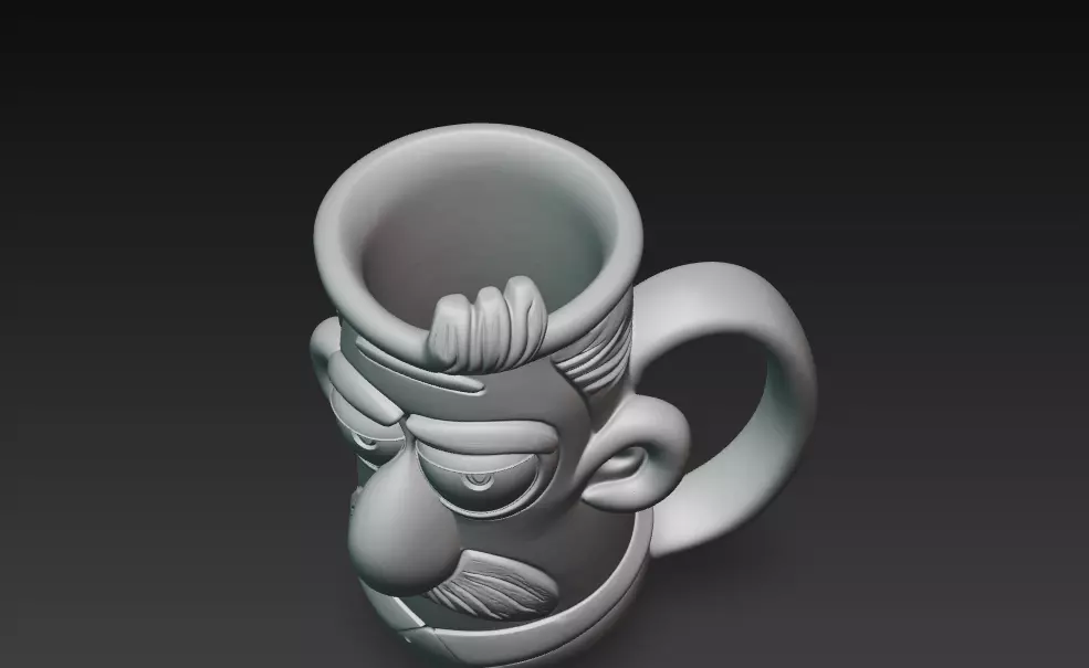 AGrumpy Gramps Coffee Mug 3D Print Model 3D print model_6