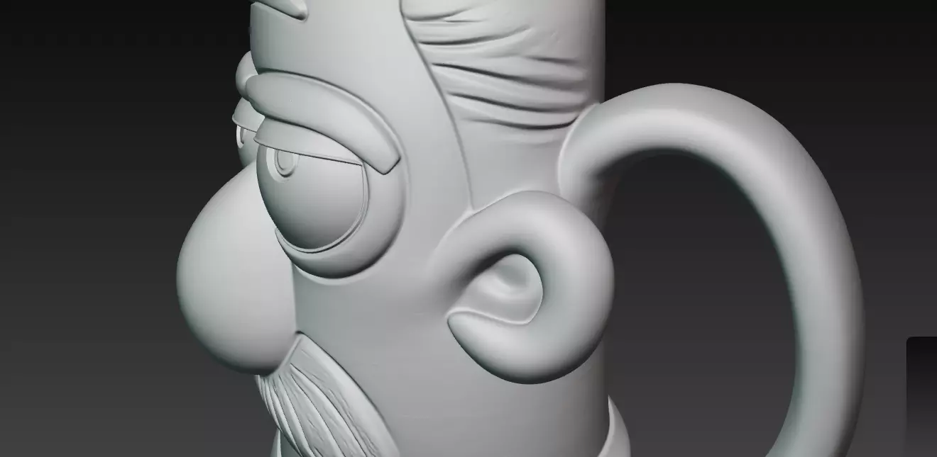 AGrumpy Gramps Coffee Mug 3D Print Model 3D print model_12