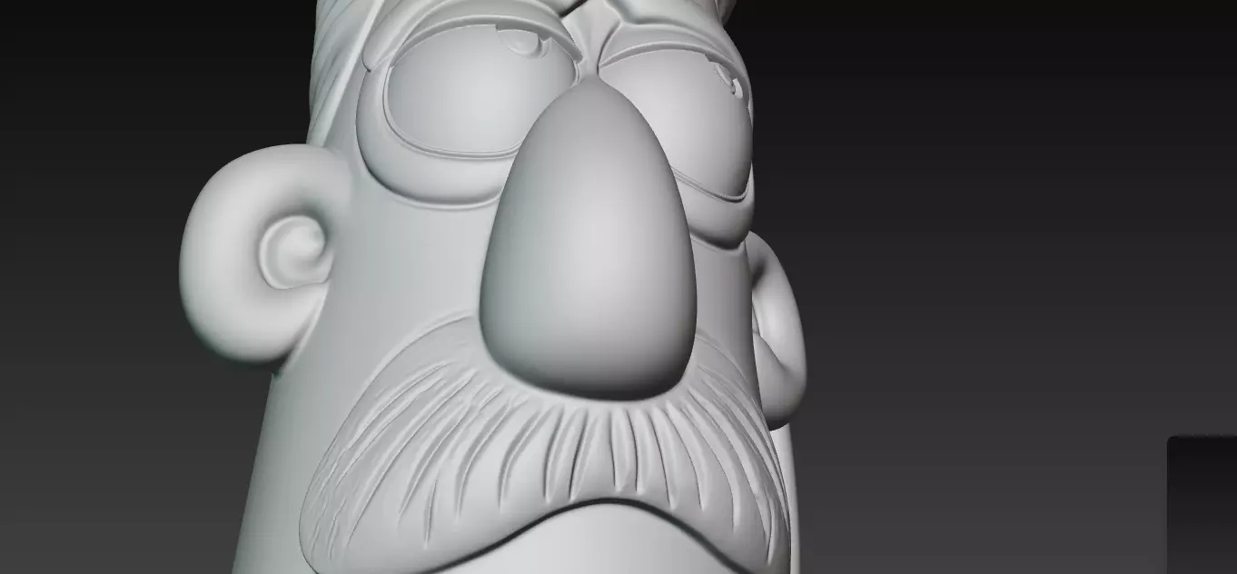 AGrumpy Gramps Coffee Mug 3D Print Model 3D print model_10