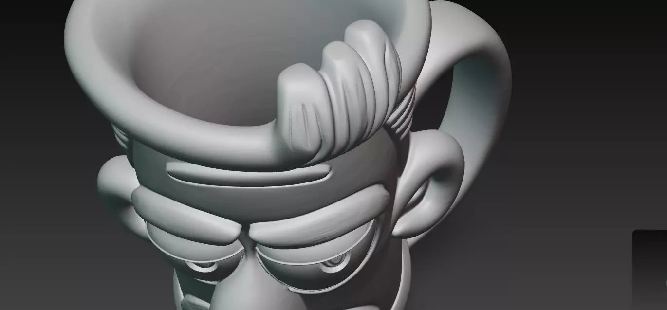 AGrumpy Gramps Coffee Mug 3D Print Model 3D print model_13