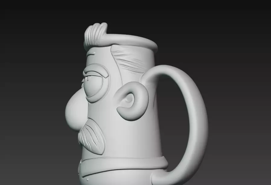 AGrumpy Gramps Coffee Mug 3D Print Model 3D print model_8