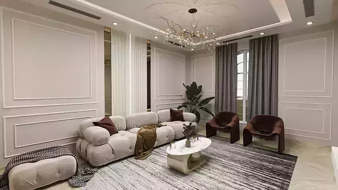 hall living room and small gym