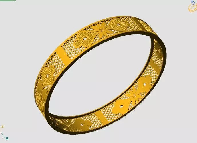 1135 Royal Deck Bangle 17gm 3D print model_4