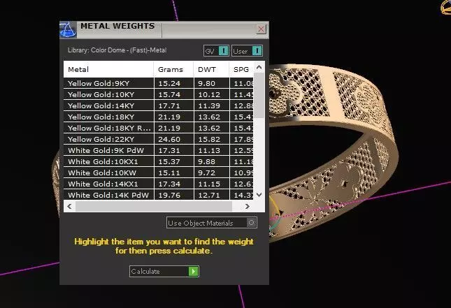 1135 Royal Deck Bangle 17gm 3D print model_6