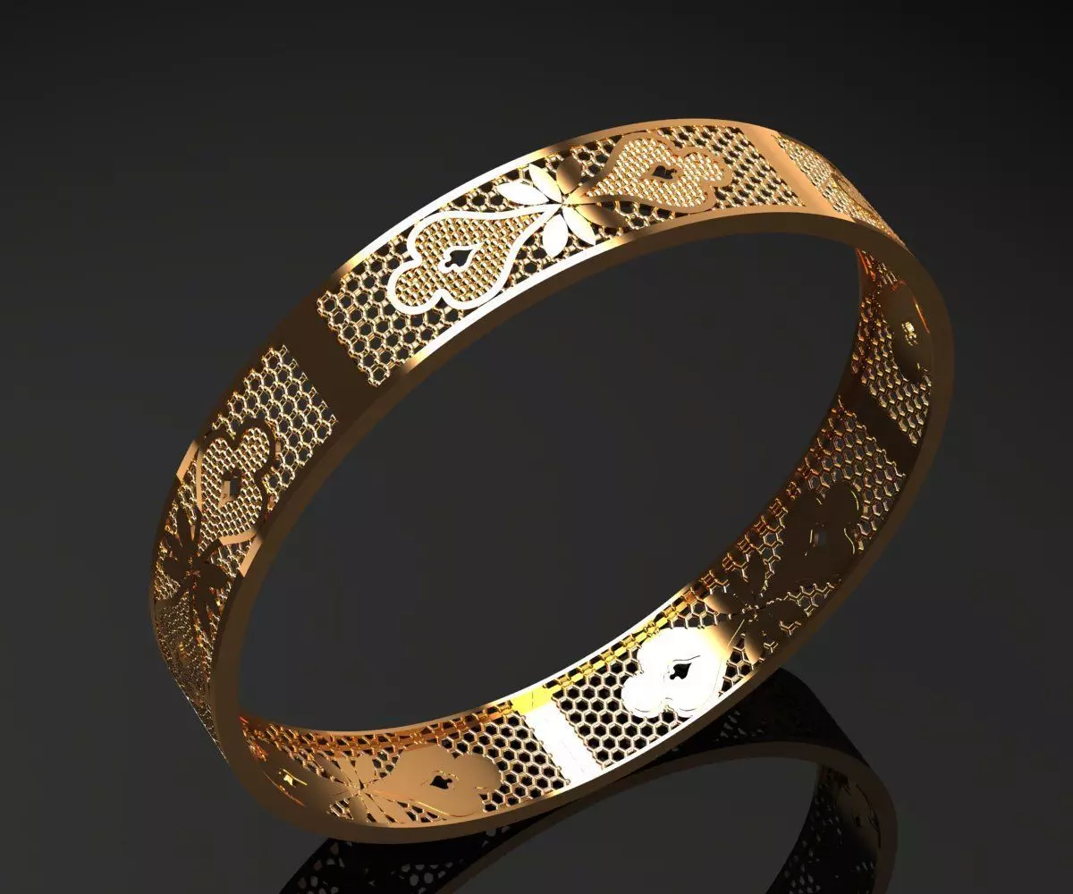 1135 Royal Deck Bangle 17gm 3D print model_2