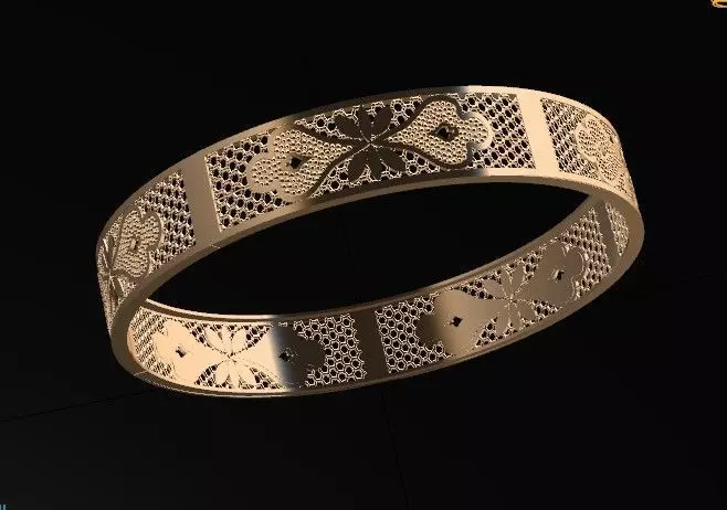 1135 Royal Deck Bangle 17gm 3D print model_5