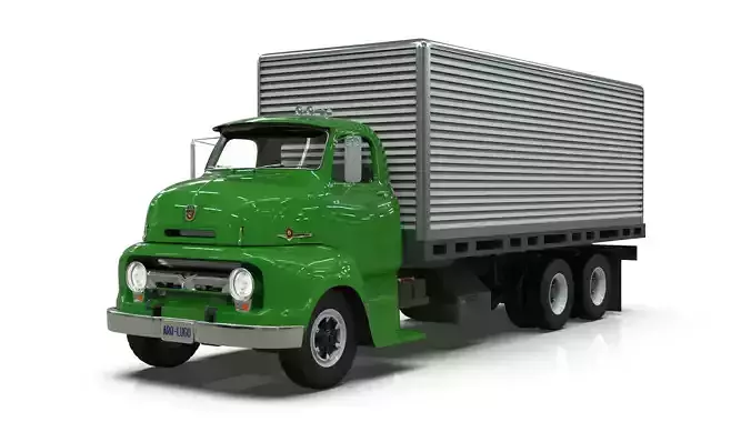 Vintage COE Tandem Axle Box Truck