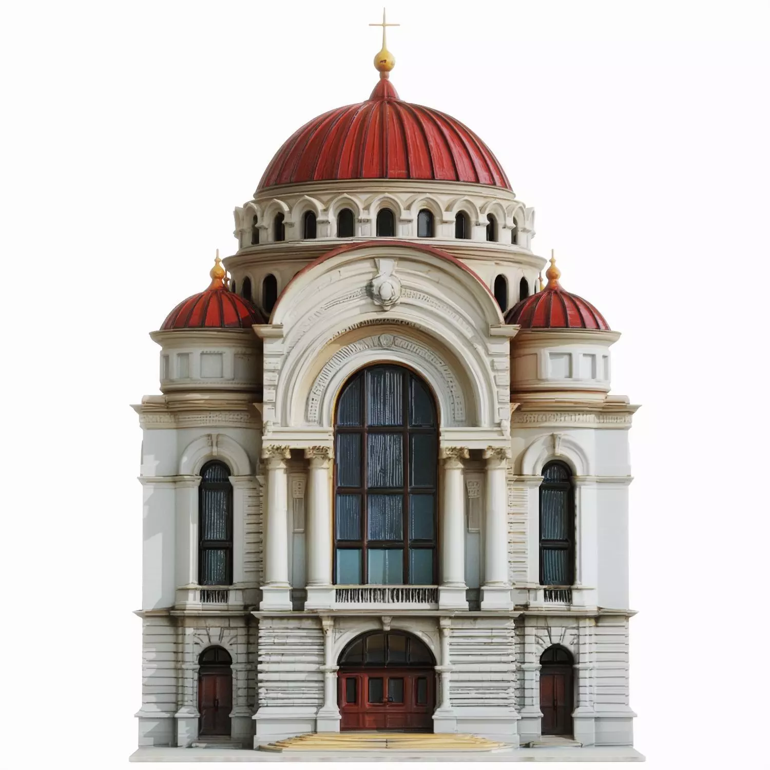 Classic European City Building 3D Model 007 3D model_1