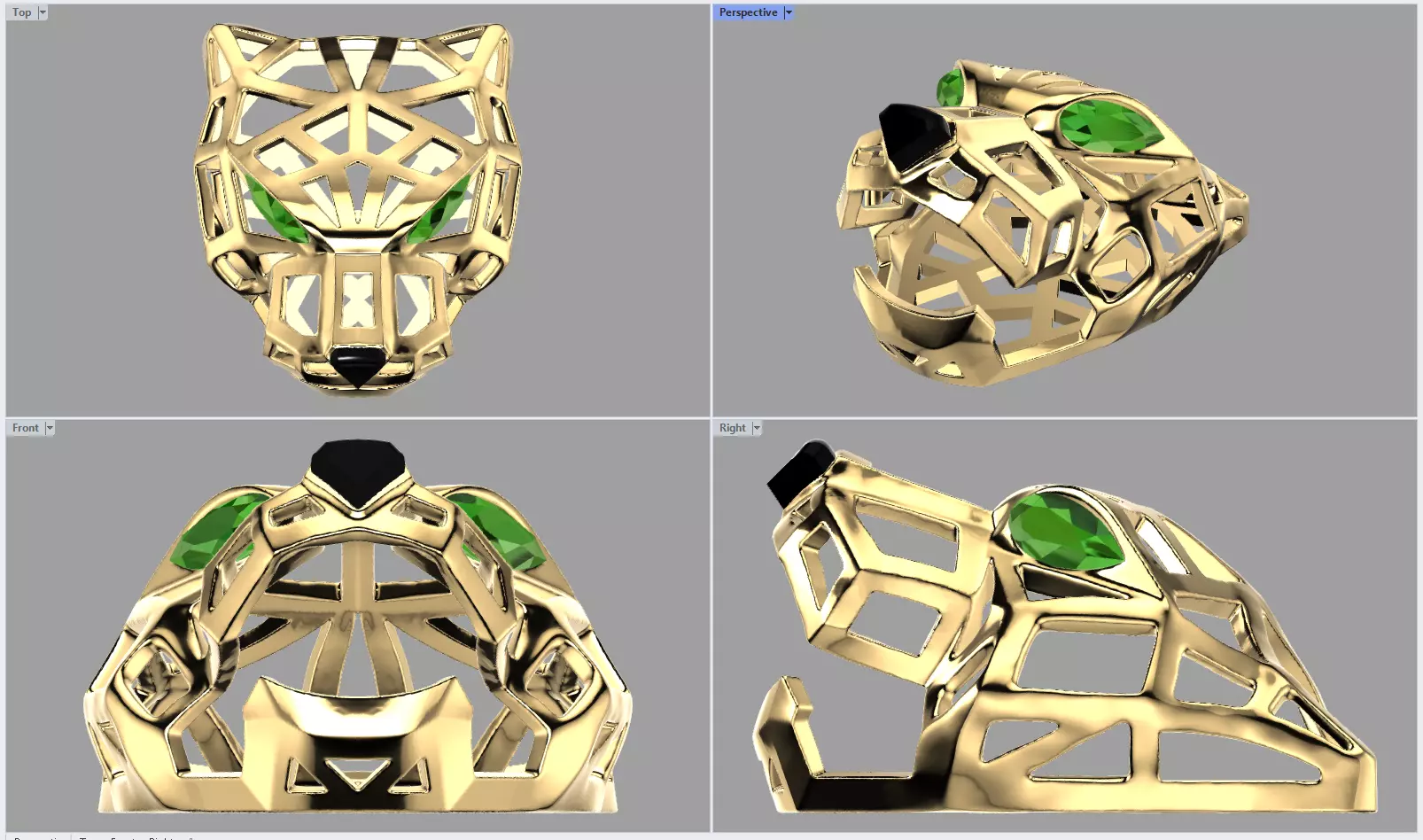 Panthere de Cartier Pendant 3D print model_6