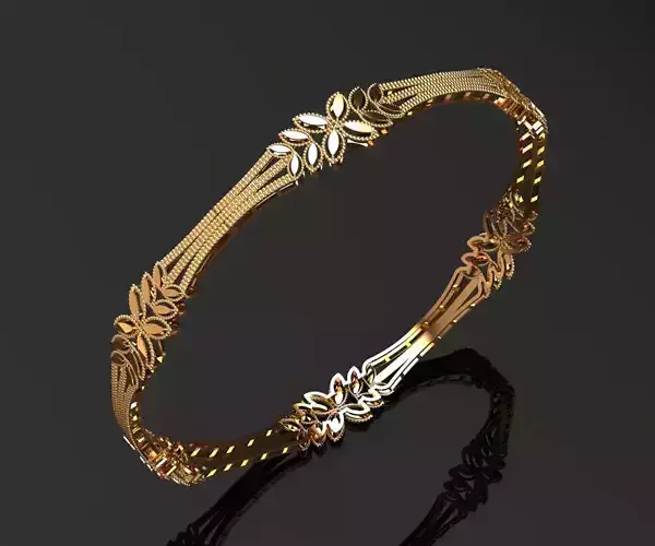 1131 Golden Leafline Grace Bangle 6gm