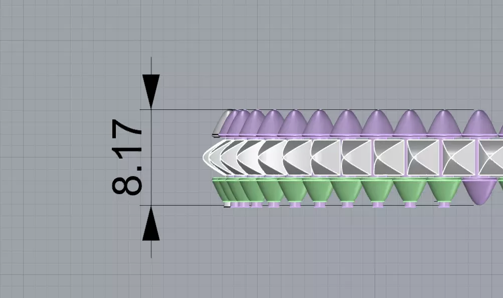 Bracelet Clash 3D print model_4