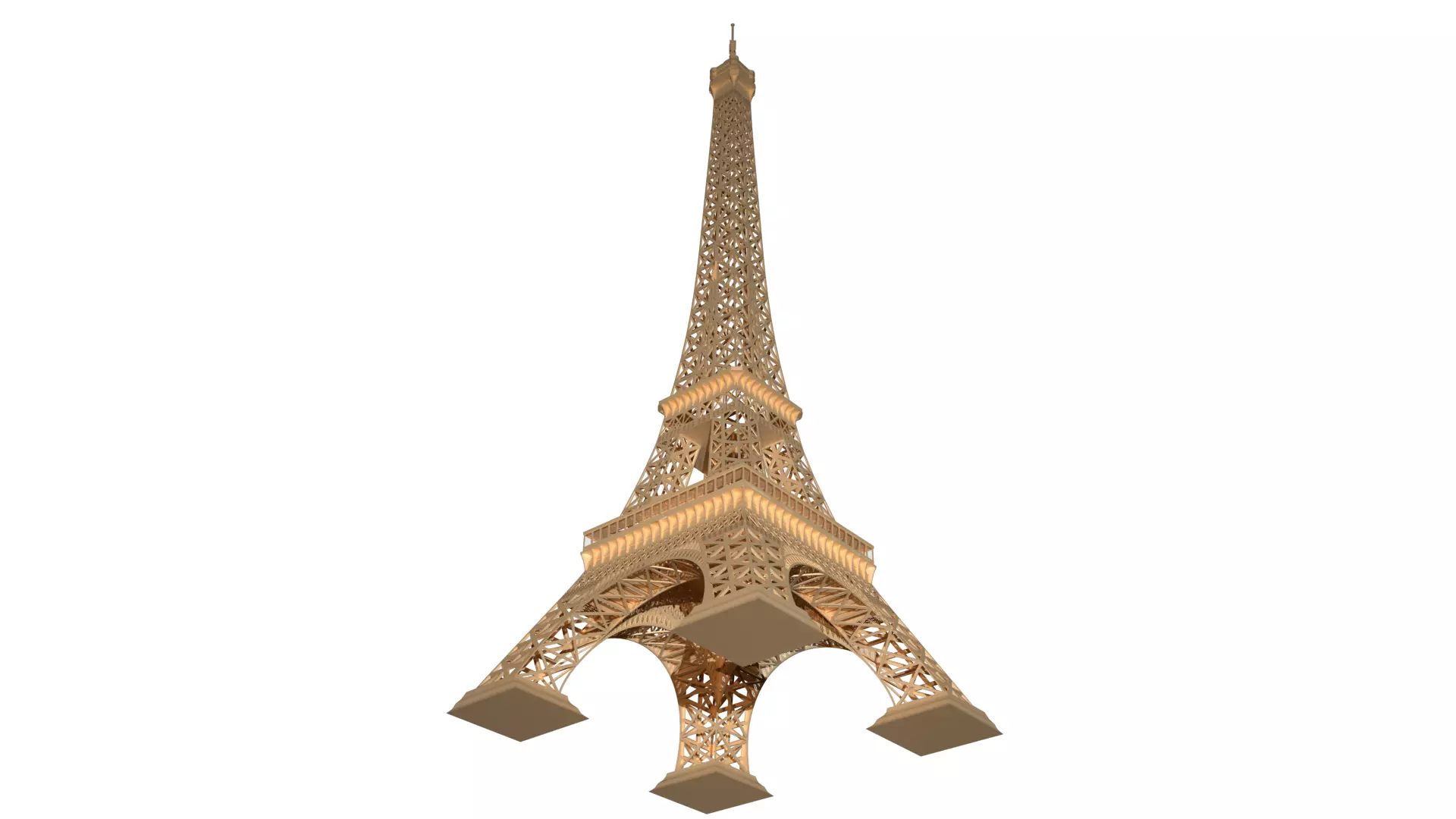 Eiffel Tower France 3D model 3D model
