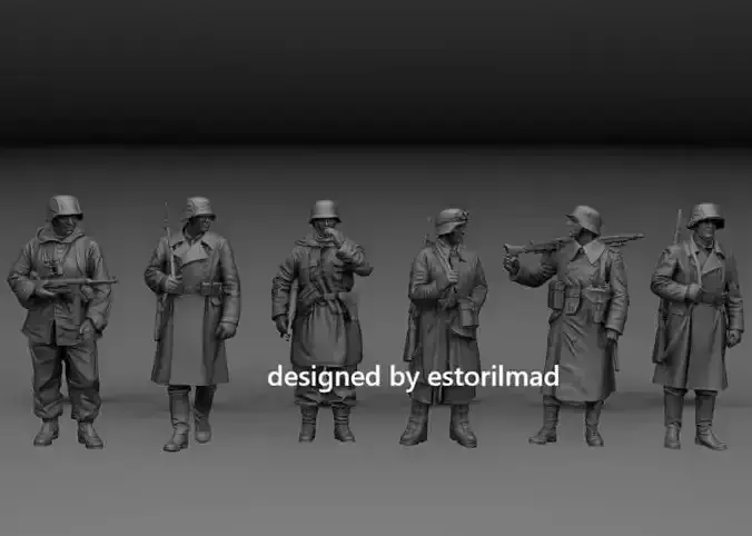 Publicidad  WW2 PACK 6 GERMAN SOLDIERS RUSSIAN WINTER LENINGRAD