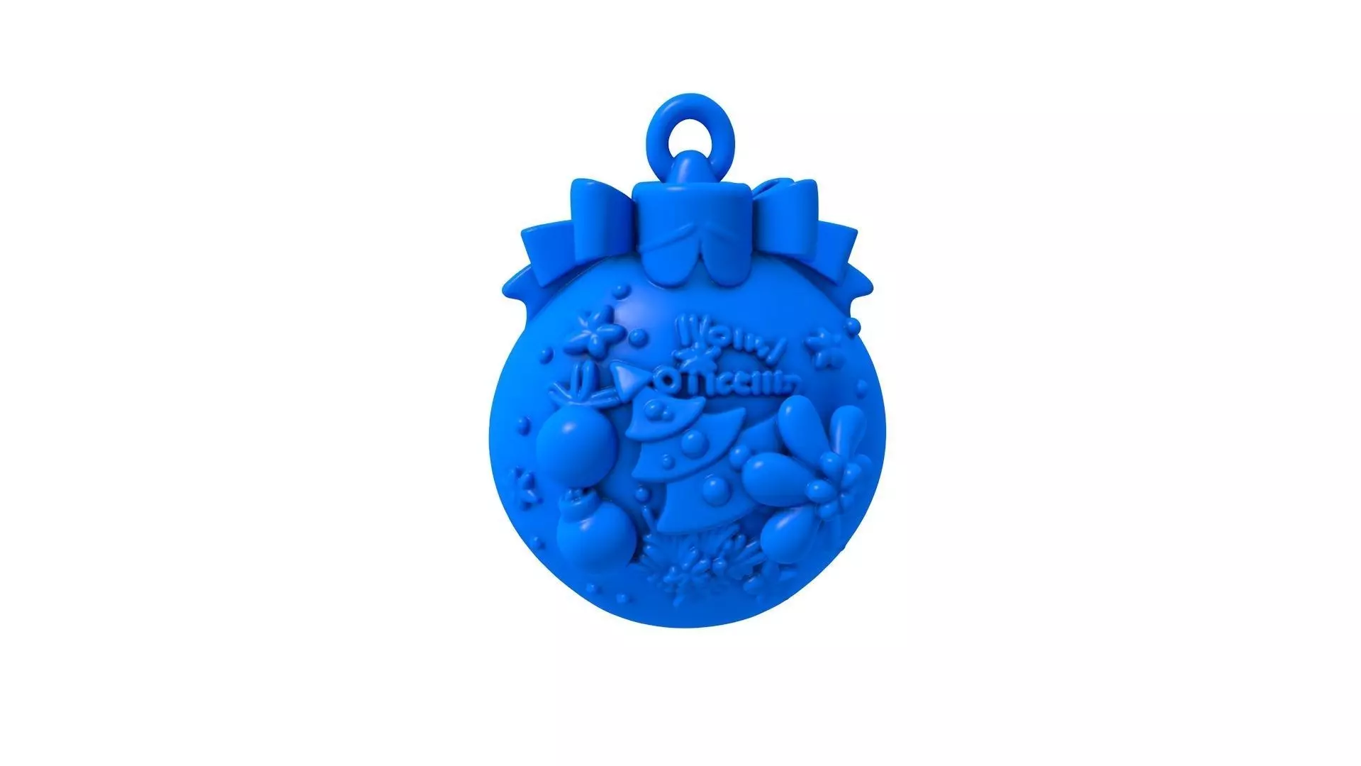 Cute Merry Christmas -  Christmas - Merry Christmas Ornament  3D print model_0