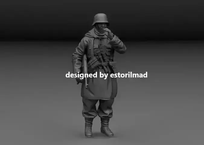 WW2 GERMAN SOLDIER RUSSIAN WINTER LENINGRAD v3