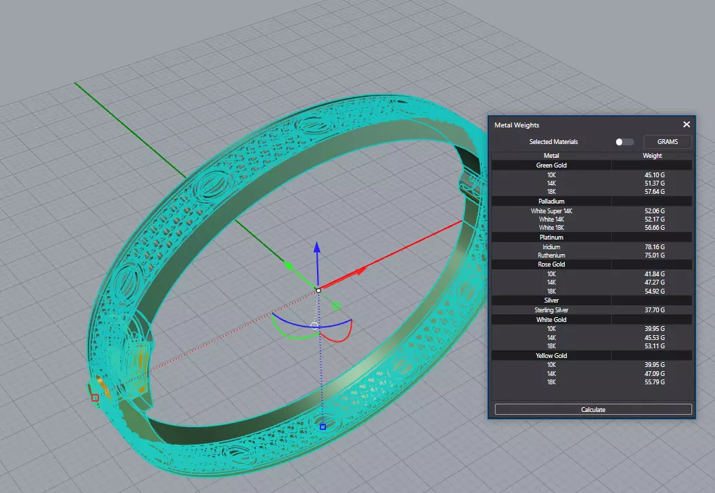 Bracelet Love Paved 160mm 3D print model_3