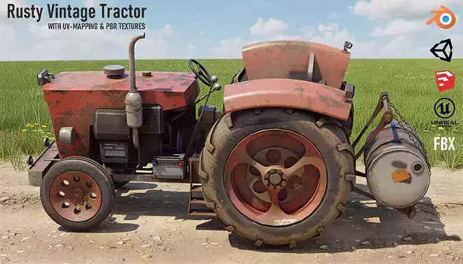 Rusty Vintage Tractor