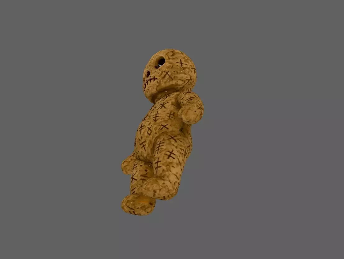 Scary Doll 3D model_2