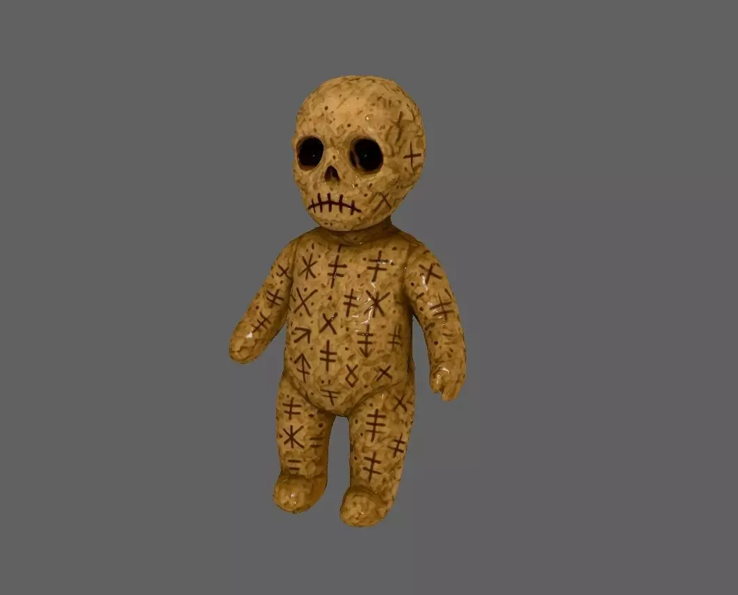 Scary Doll 3D model_0
