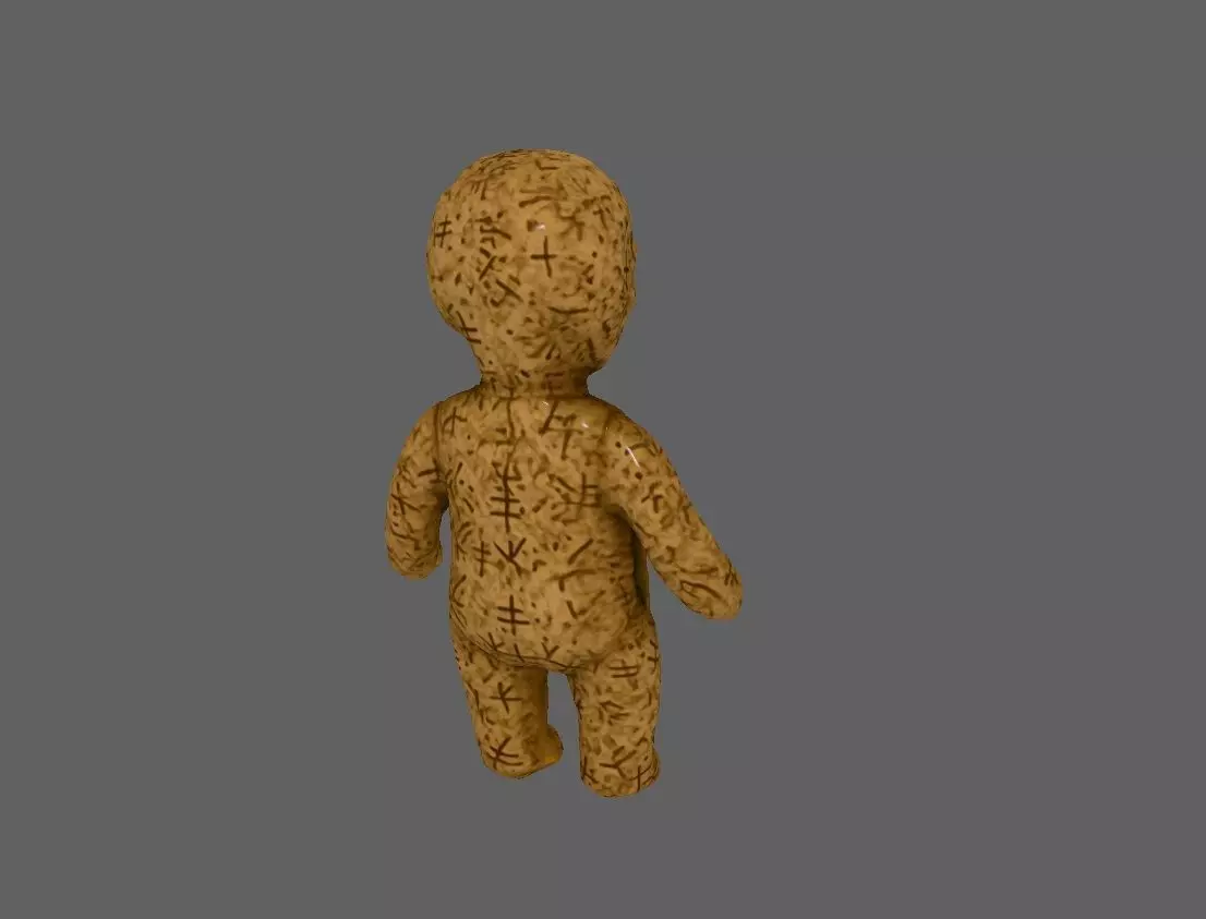 Scary Doll 3D model_1
