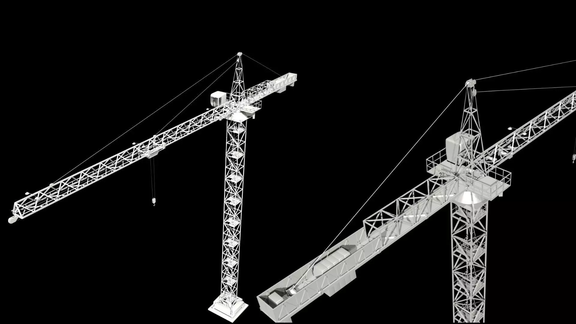 Tower Crane 3D model_0