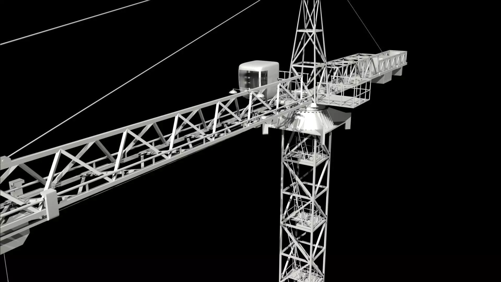 Tower Crane 3D model_3