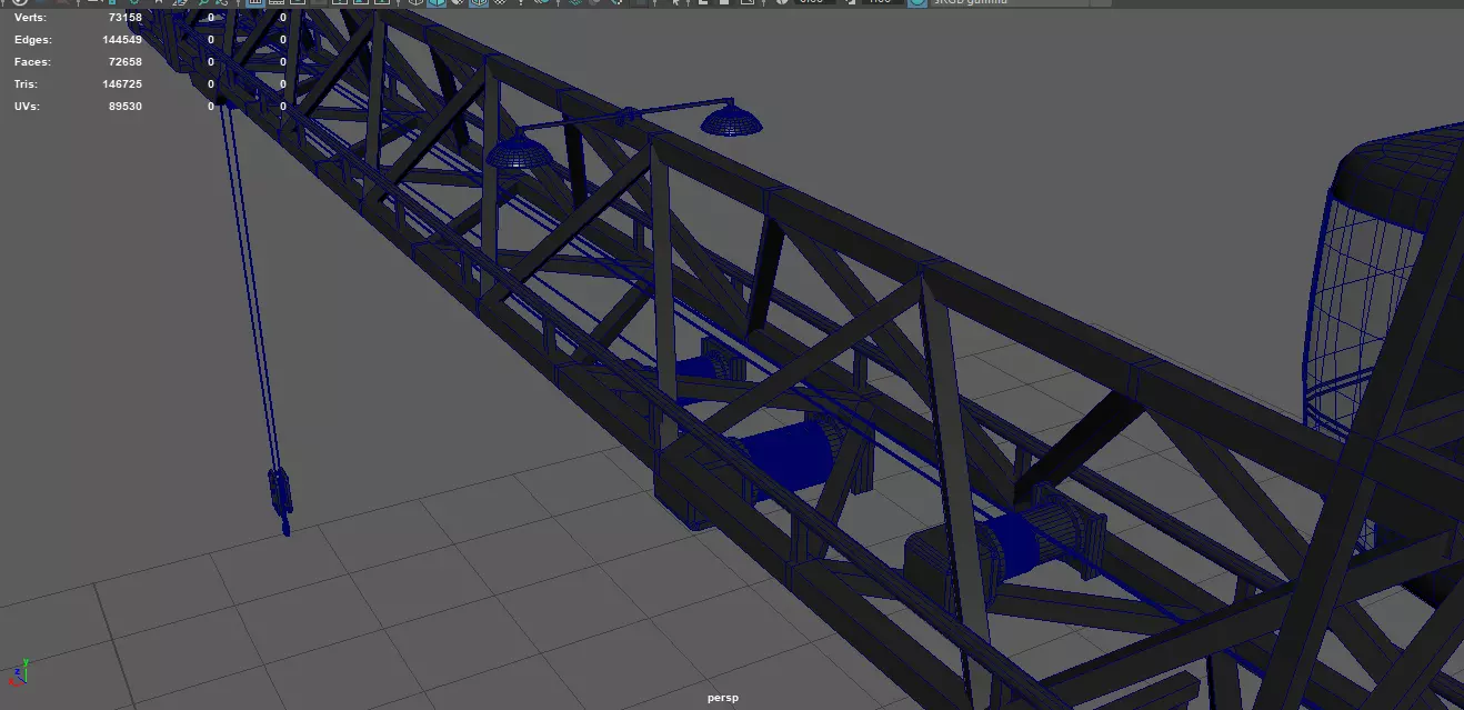 Tower Crane 3D model_8