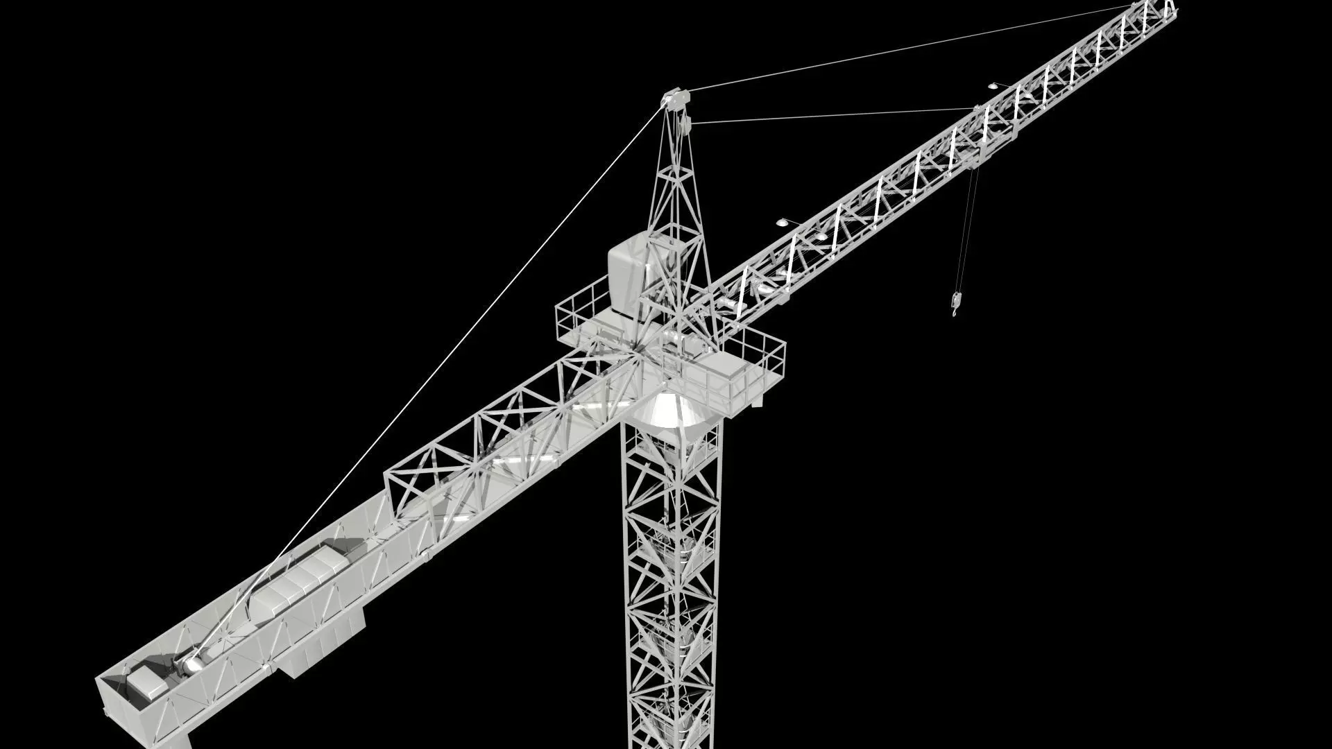 Tower Crane 3D model_1