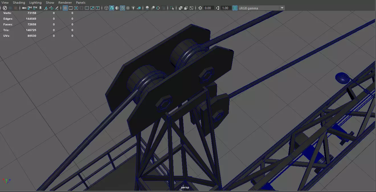 Tower Crane 3D model_7